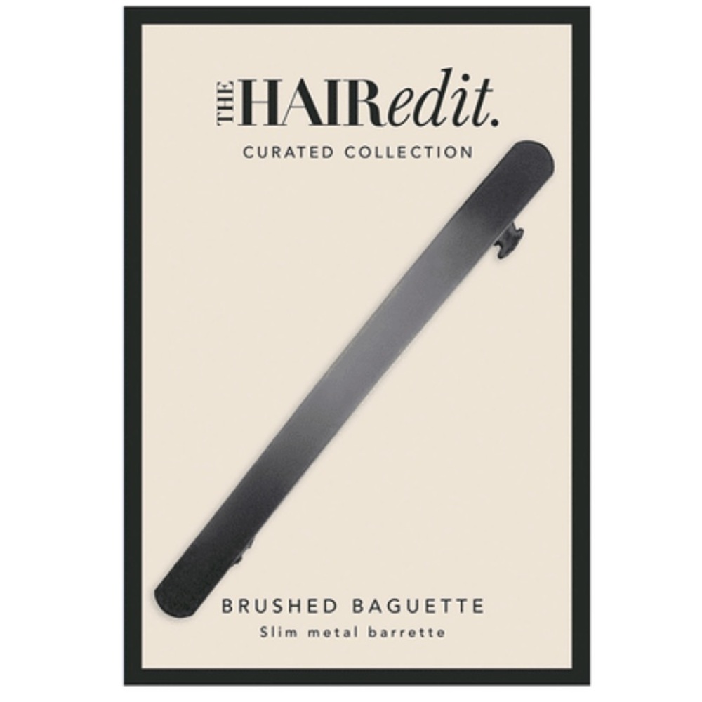 The Hair Edit Black Metal Barrette